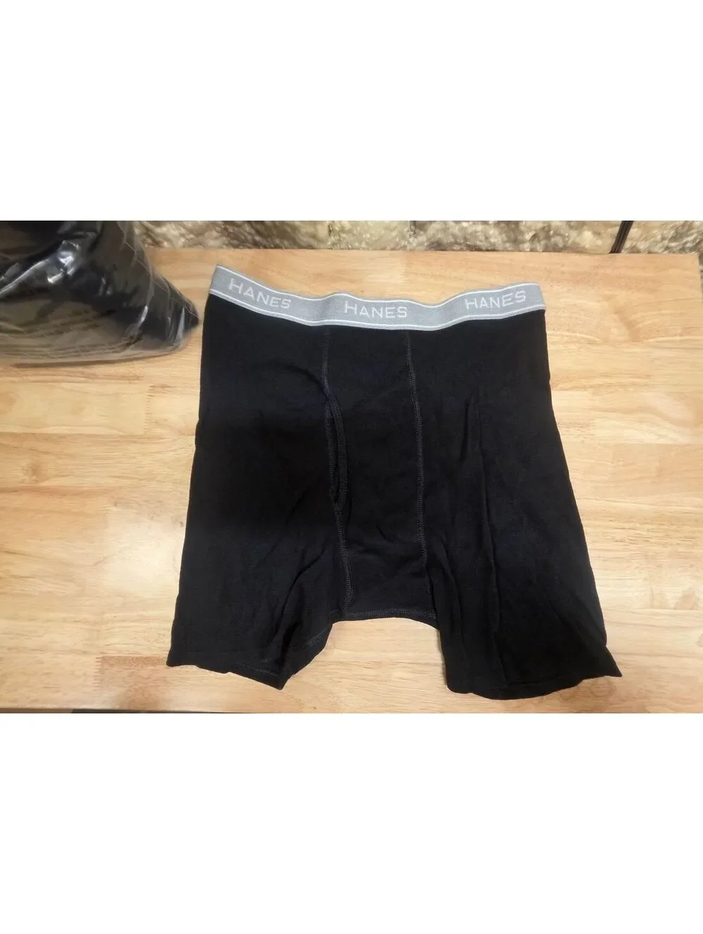 HANES MEN’S COOL DRI MOISTURE WICKING BOXER BRIEFS COTTON NO RIDE UP SIZE L